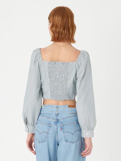 DIANA ブラウス ブルー SERAPHINA