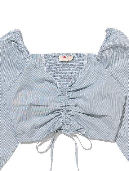 DIANA ブラウス ブルー SERAPHINA