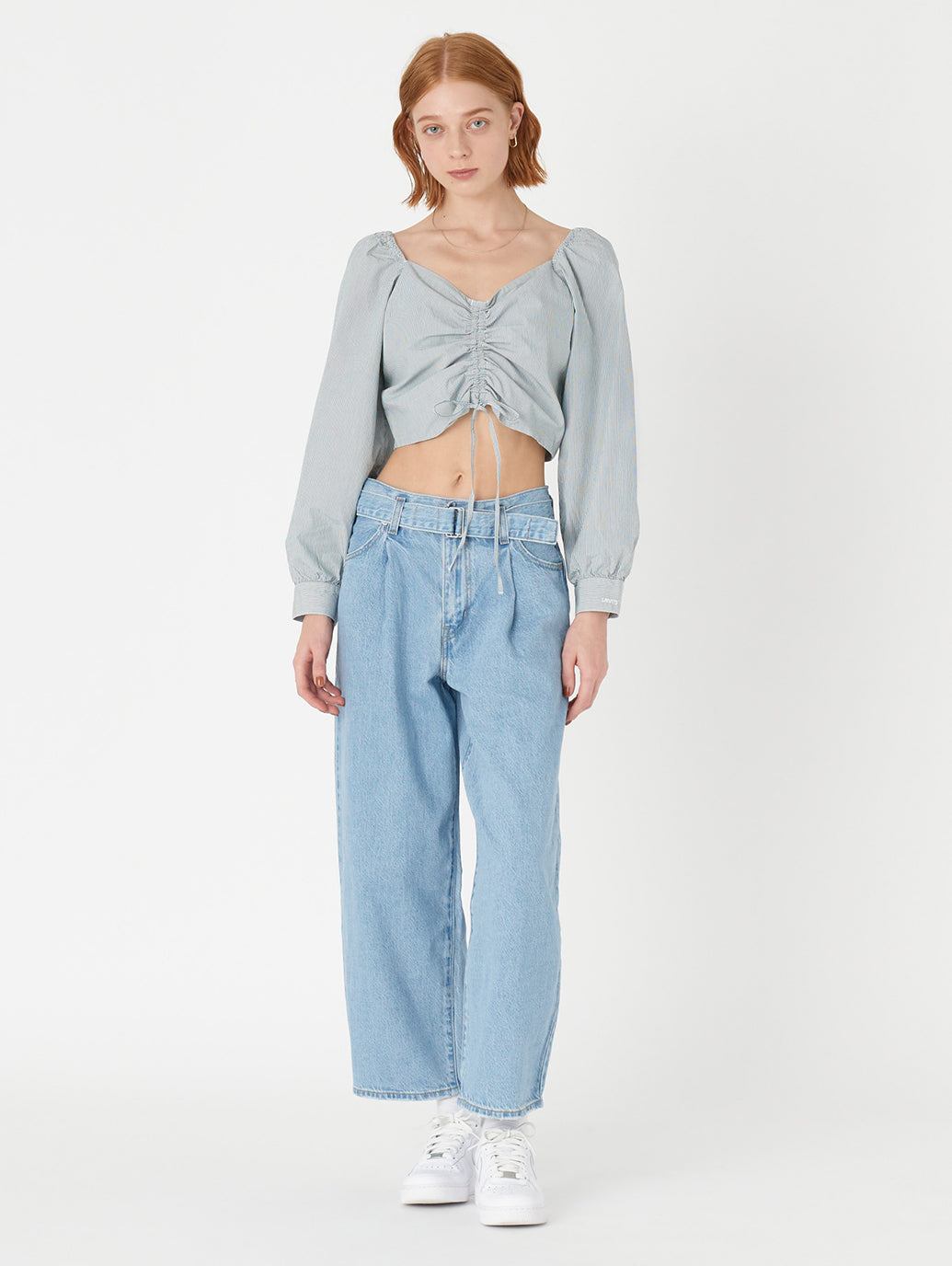 DIANA ブラウス ブルー SERAPHINA