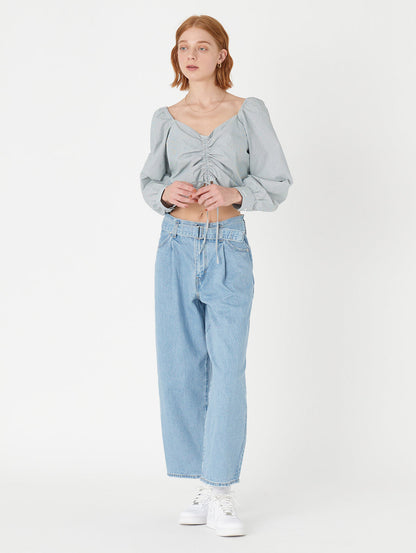 DIANA ブラウス ブルー SERAPHINA