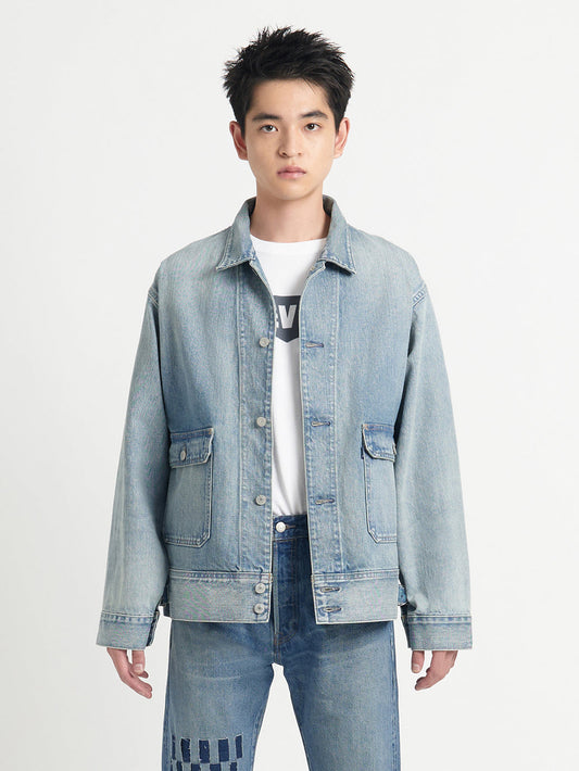 ユーティリティトラッカージャケット ミディアムインディゴ CREST MADE IN JAPAN