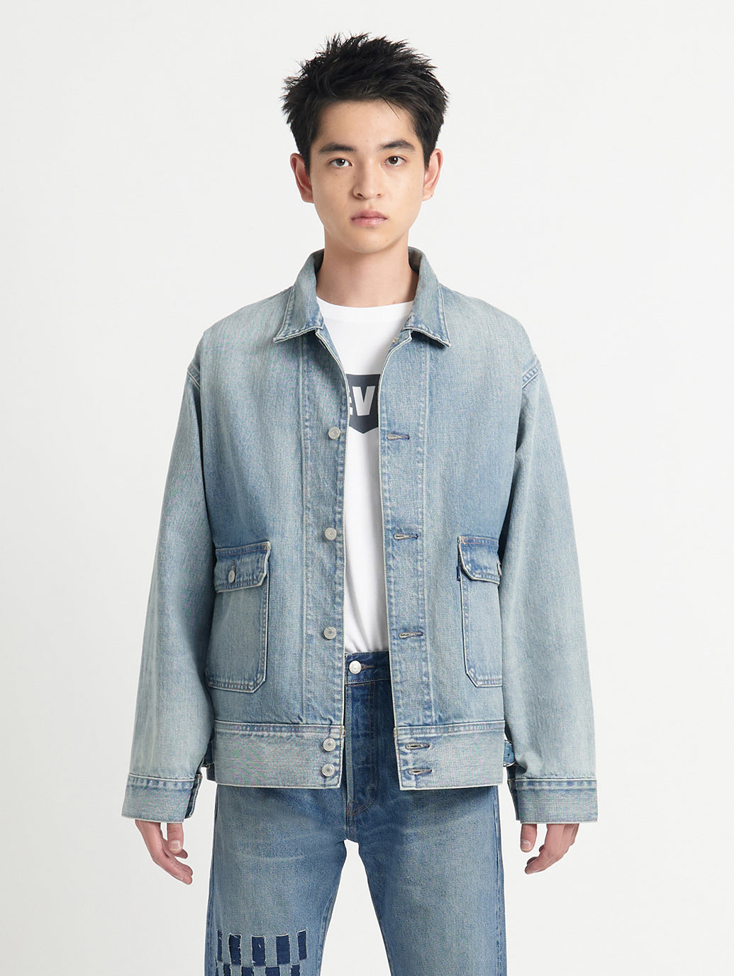 ユーティリティトラッカージャケット ミディアムインディゴ CREST MADE IN JAPAN