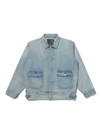 ユーティリティトラッカージャケット ミディアムインディゴ CREST MADE IN JAPAN