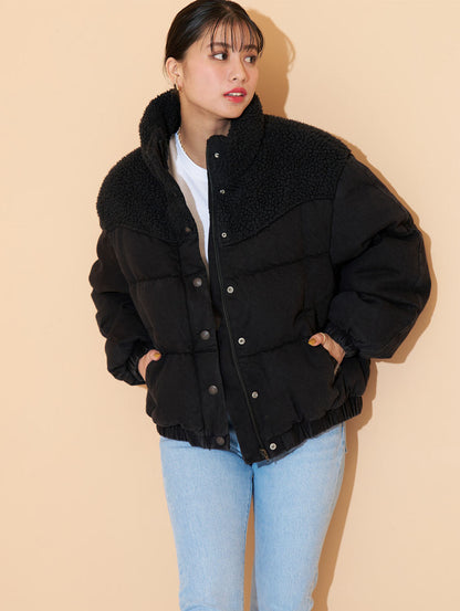 ウエスタンダウンジャケット ブラック JUNO