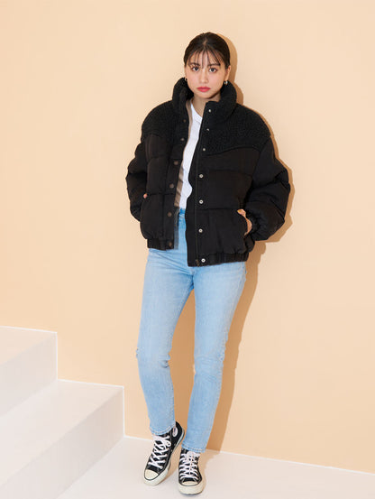 ウエスタンダウンジャケット ブラック JUNO