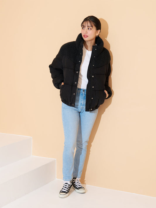 ウエスタンダウンジャケット ブラック JUNO