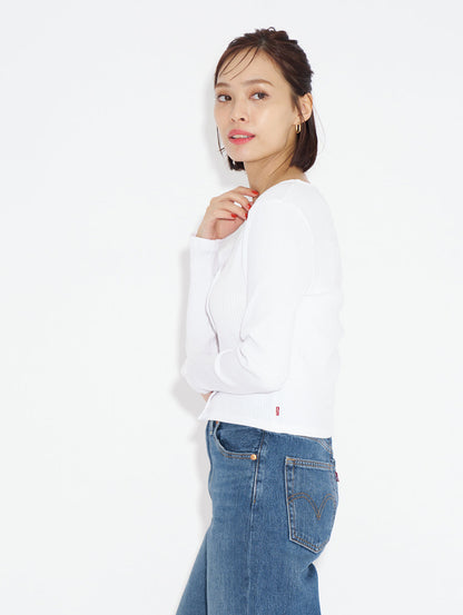 ロングスリーブシャツ ホワイト MONICA