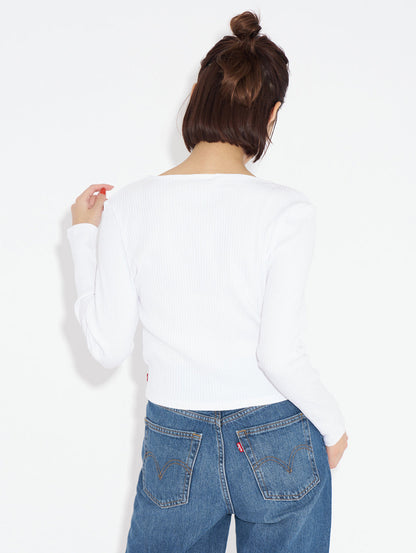 ロングスリーブシャツ ホワイト MONICA