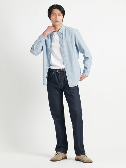 AUTHENTIC ボタンダウンシャツ ライトインディゴ ANDRE LIGHT