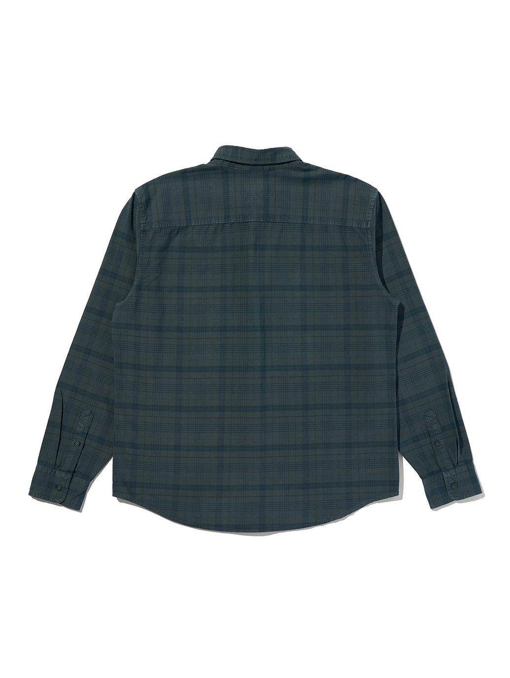 AUTHENTIC BUTTON DOWN DARK SLATE GD PLAID