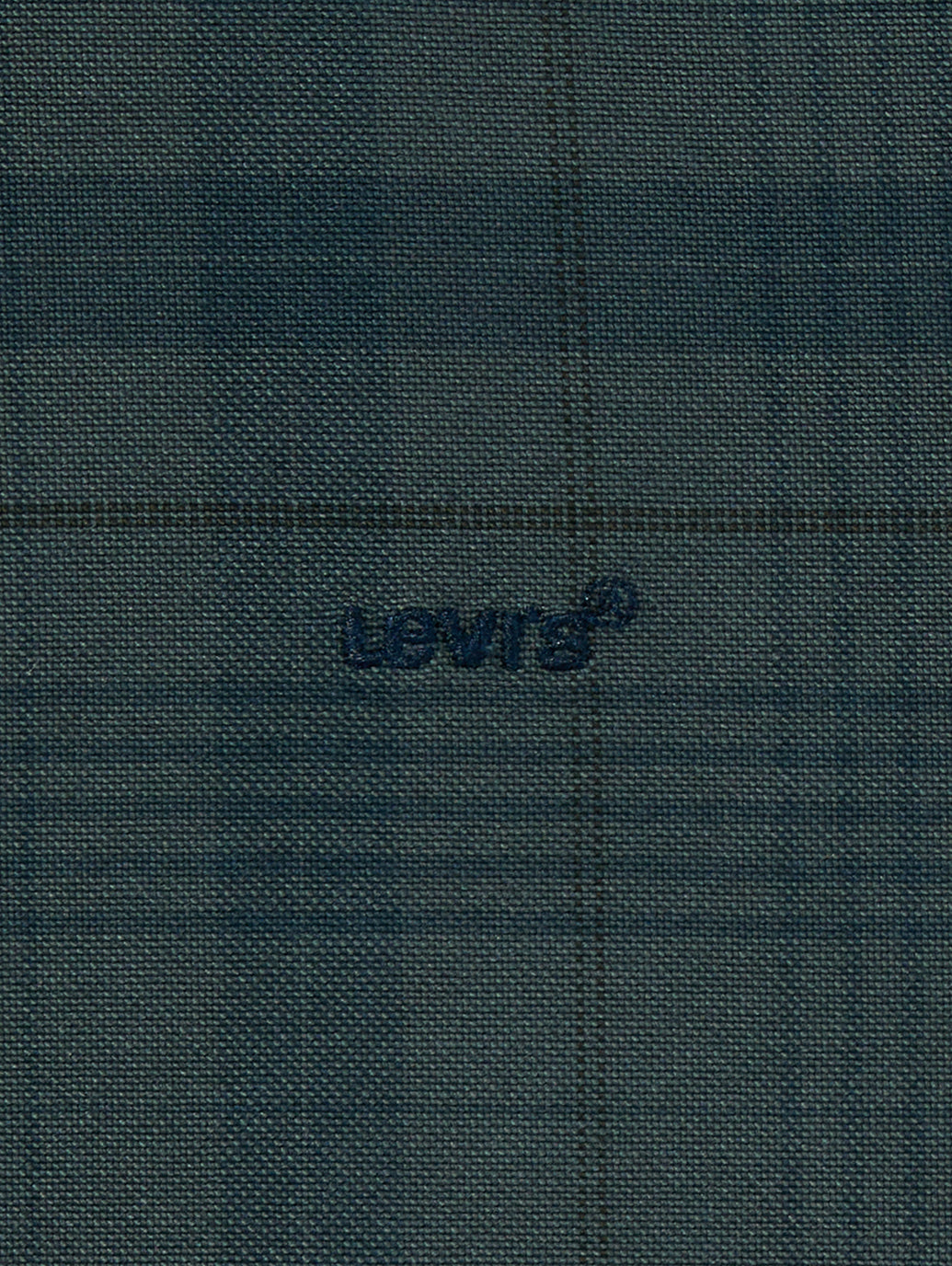 AUTHENTIC BUTTON DOWN DARK SLATE GD PLAID