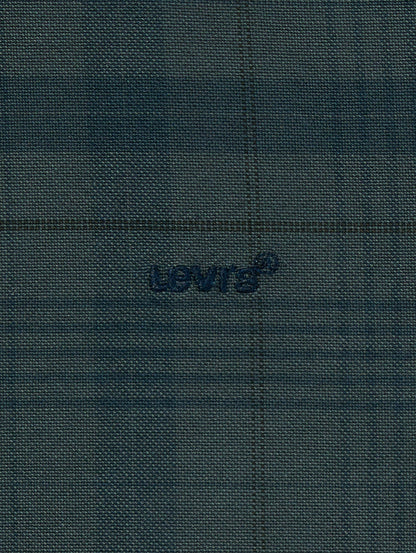 AUTHENTIC BUTTON DOWN DARK SLATE GD PLAID
