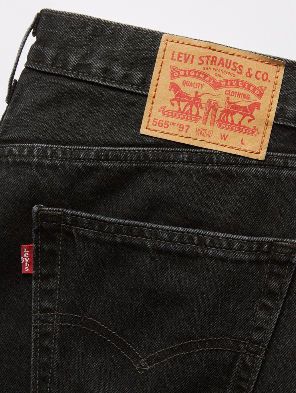565™'97 ルーズストレート ジーンズ ブラック