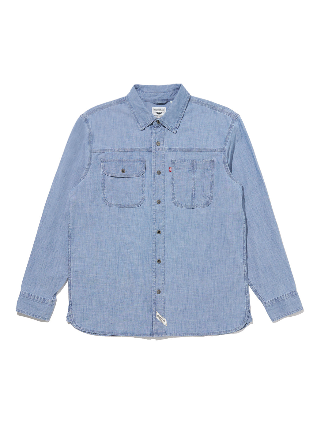 ワーカーシャツ ブルー LINDE CHAMBRAY