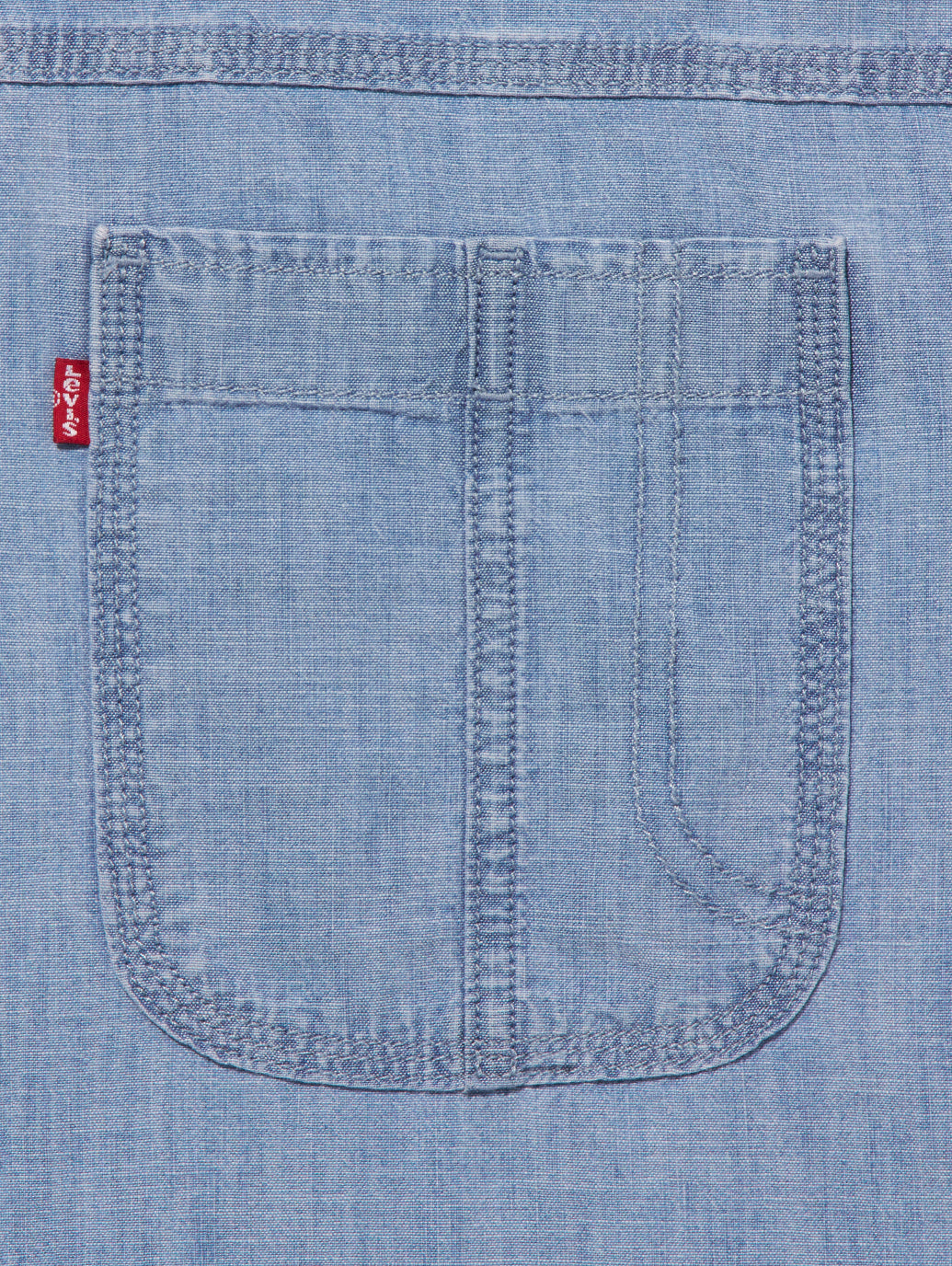ワーカーシャツ ブルー LINDE CHAMBRAY