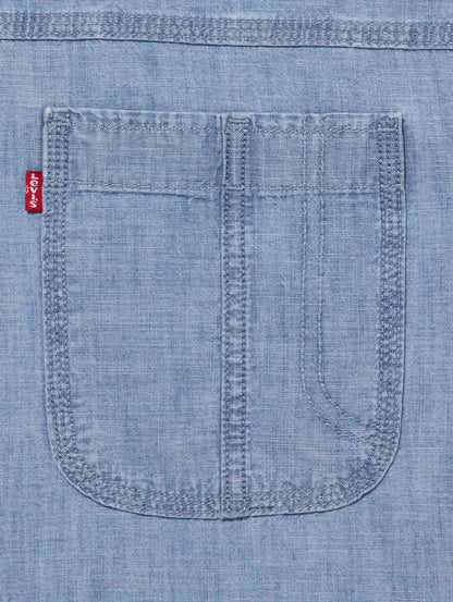 ワーカーシャツ ブルー LINDE CHAMBRAY