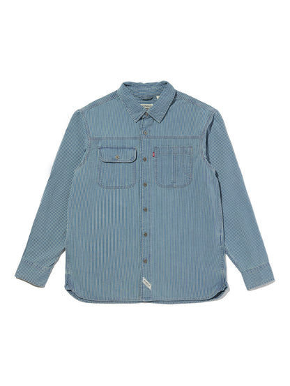 ワーカーシャツ ミディアムインディゴ