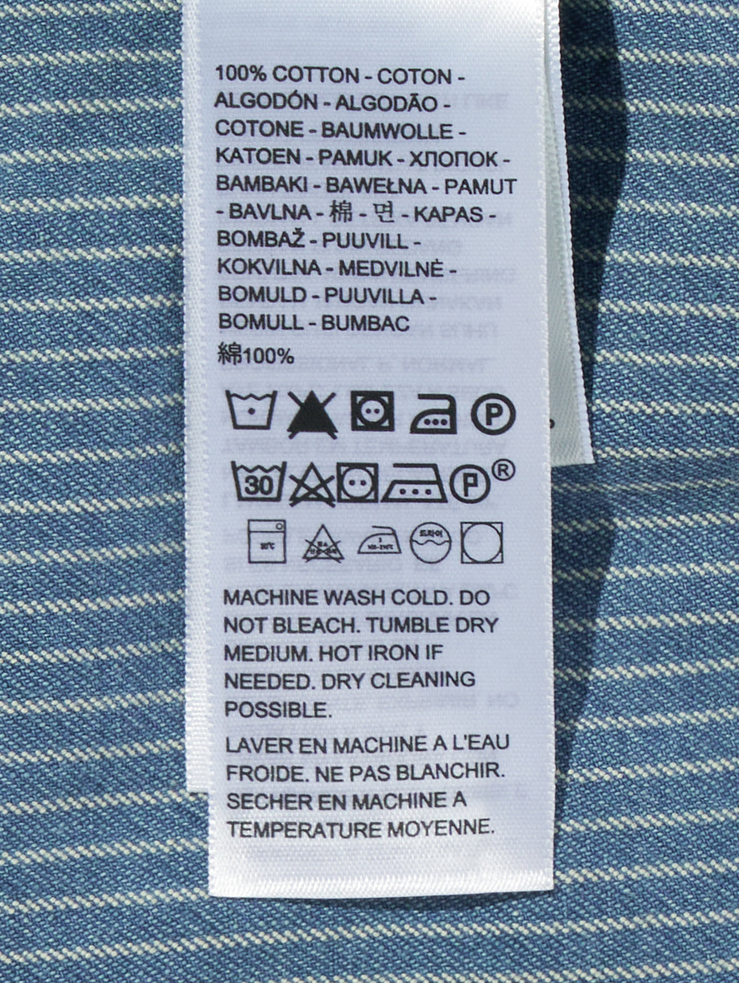 ワーカーシャツ ミディアムインディゴ