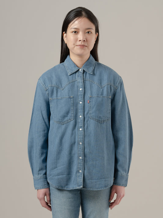 TEODORA ウエスタンシャツ