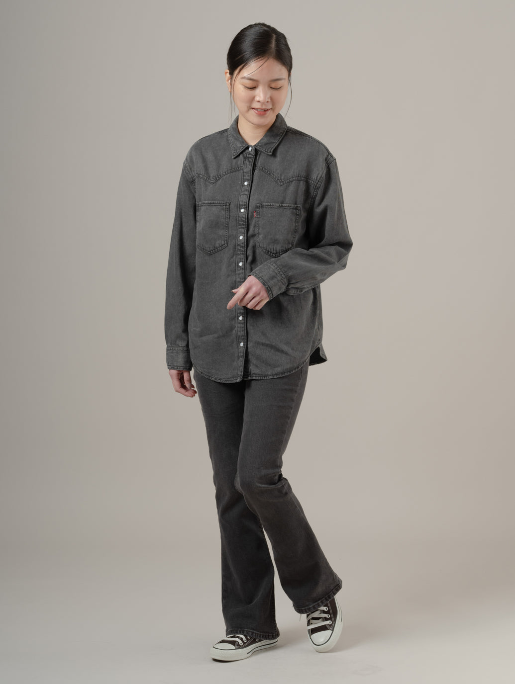 TEODORA ウエスタンシャツ