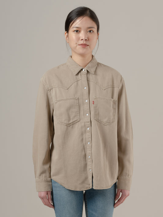 TEODORA ウエスタンシャツ