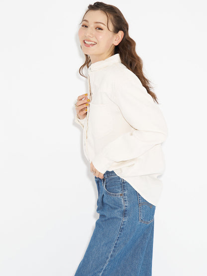 TEODORA ウエスタンシャツ ホワイト ECRU CREW