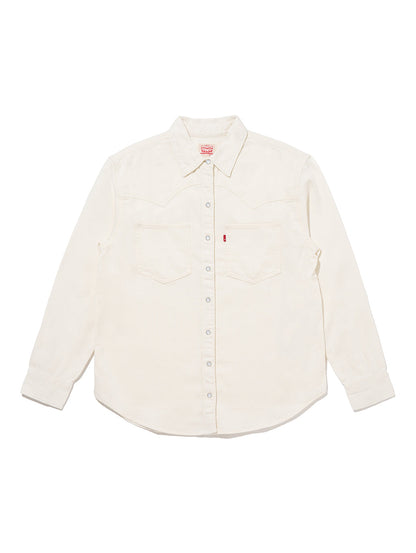 TEODORA ウエスタンシャツ ホワイト ECRU CREW
