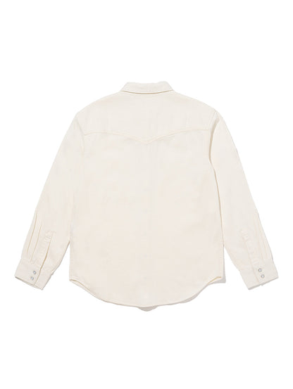 TEODORA ウエスタンシャツ ホワイト ECRU CREW