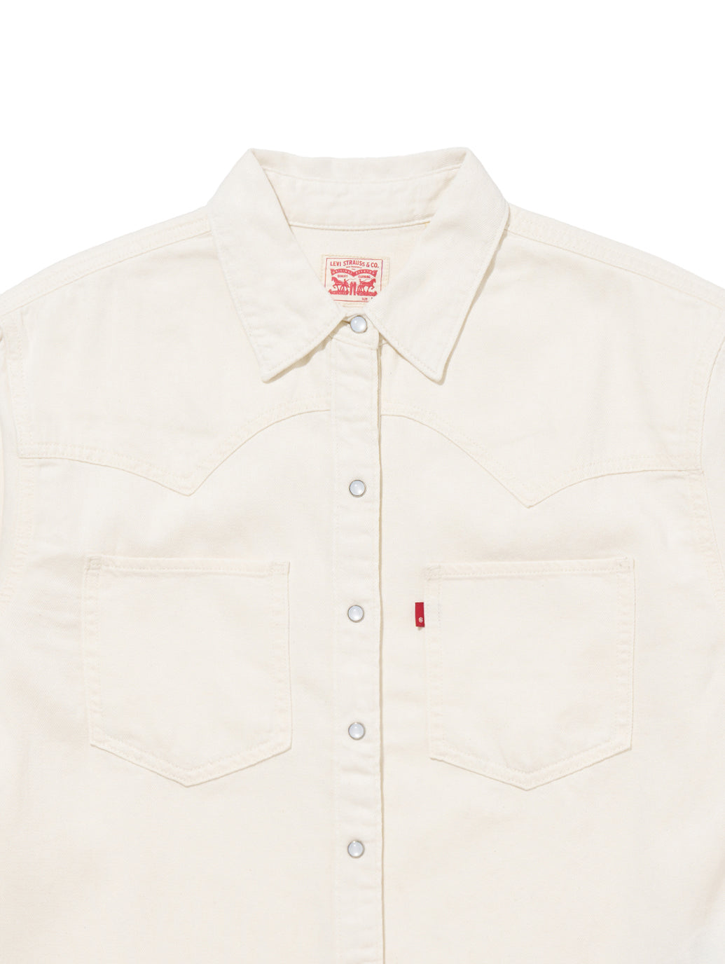 TEODORA ウエスタンシャツ ホワイト ECRU CREW