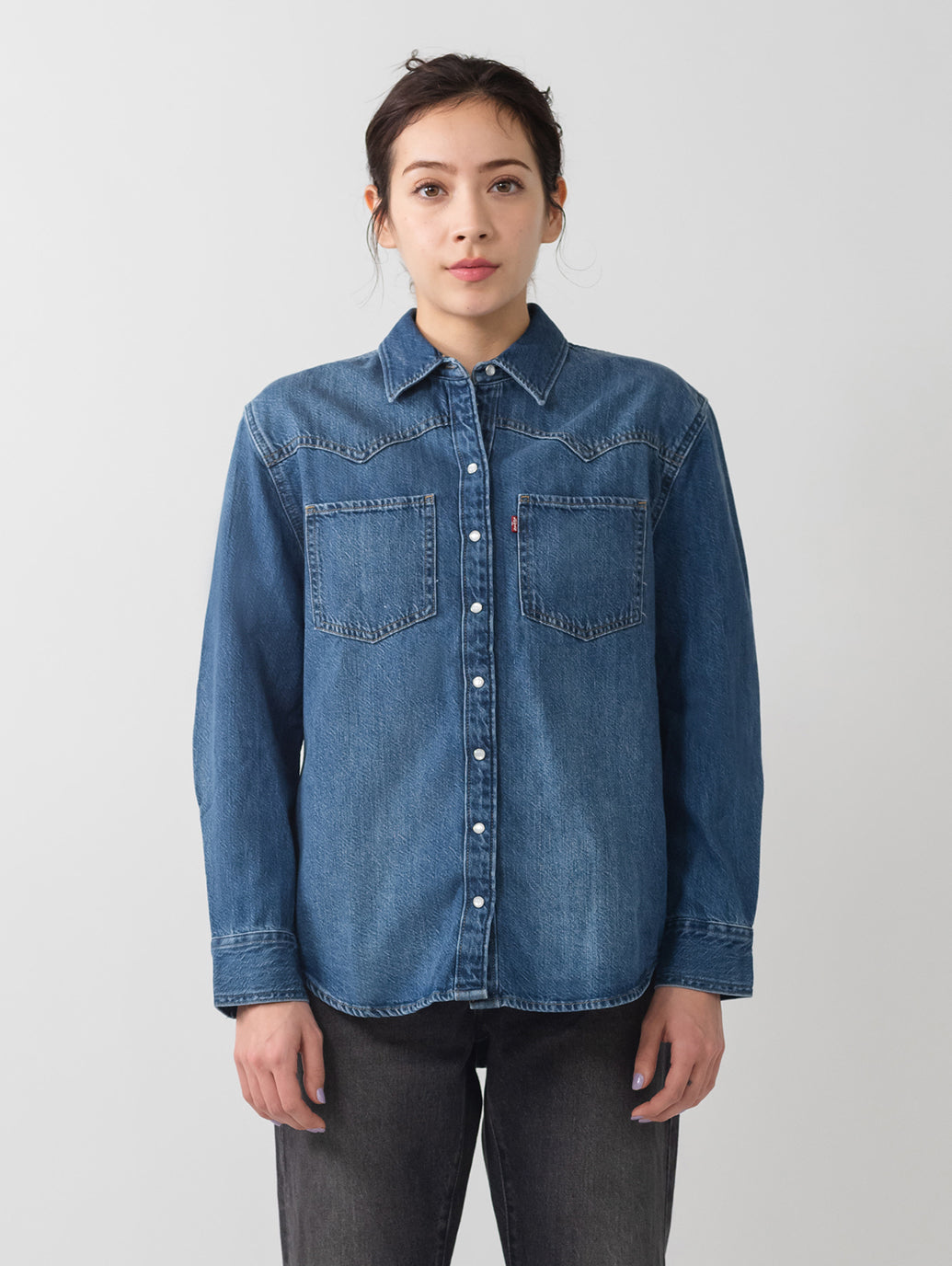 TEODORA ウエスタンシャツ