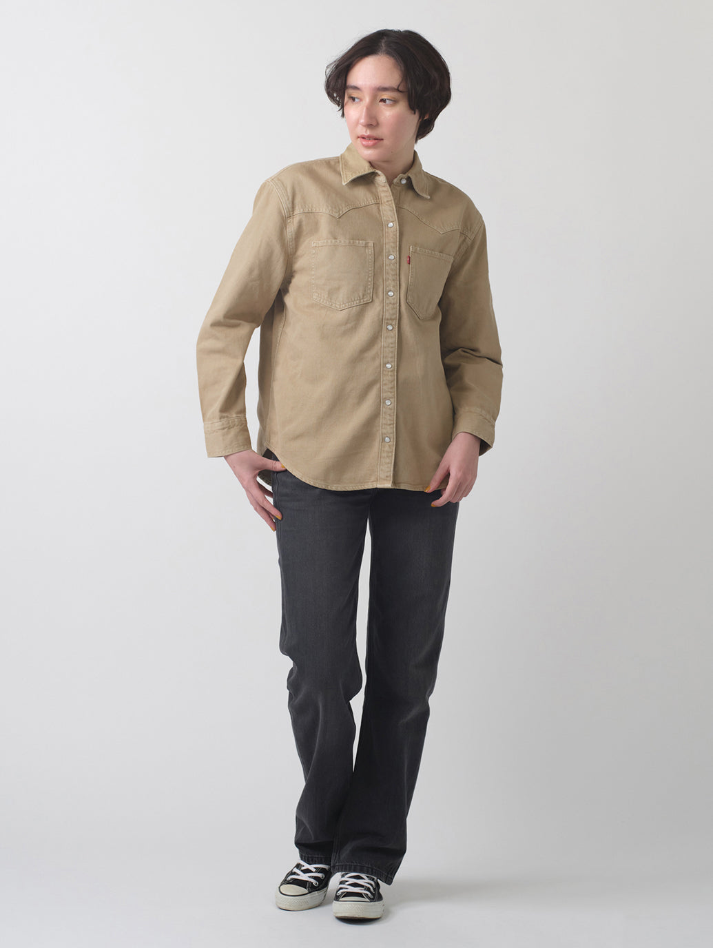 TEODORA ウエスタンシャツ