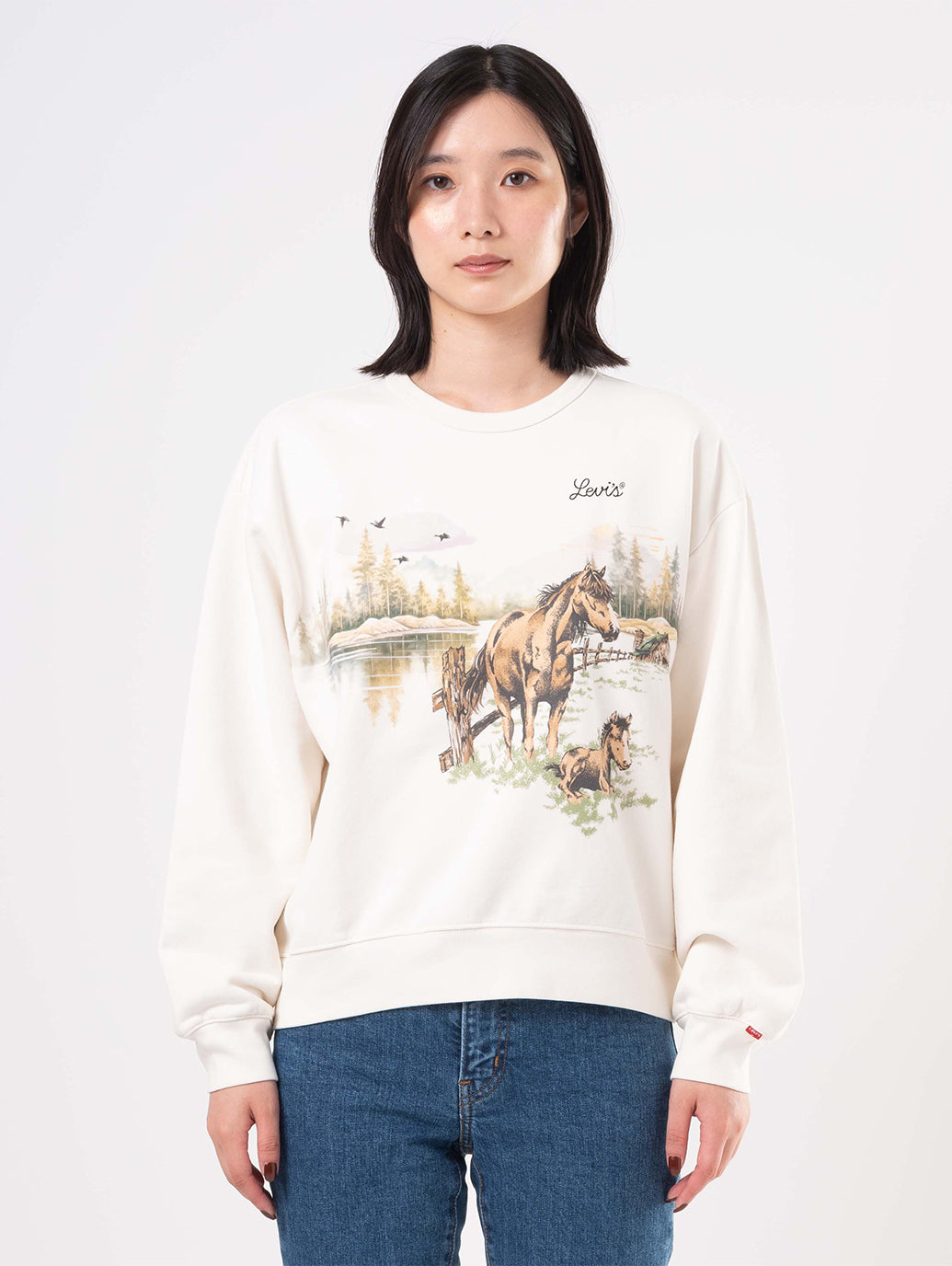 グラフィック ヘリテージ クルーネックスウェットシャツ