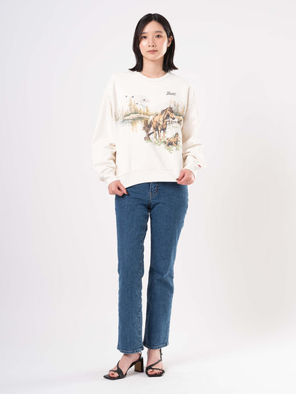 グラフィック ヘリテージ クルーネックスウェットシャツ