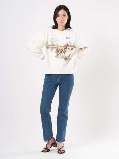 グラフィック ヘリテージ クルーネックスウェットシャツ