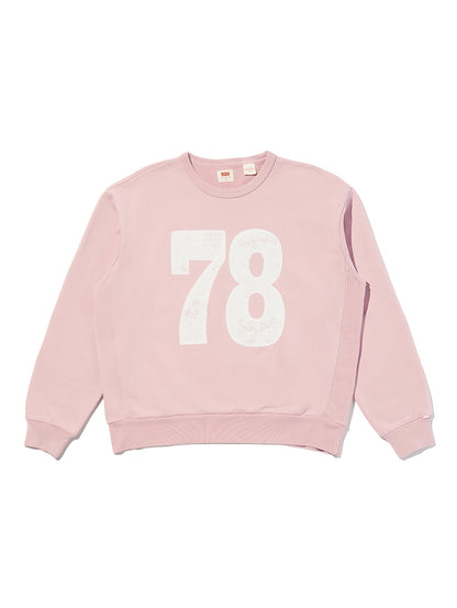 グラフィック クルーネックスウェットシャツ