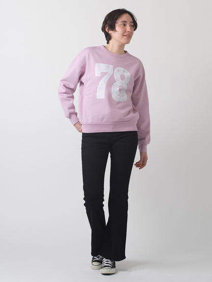 グラフィック クルーネックスウェットシャツ