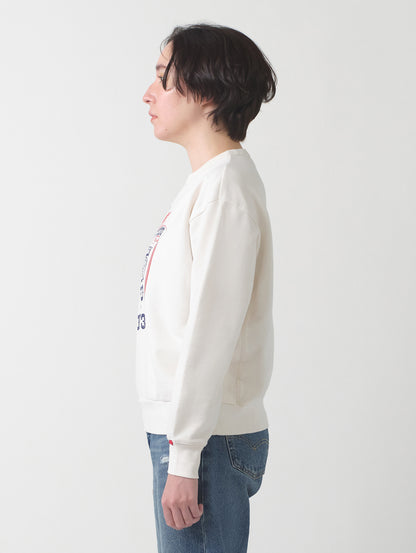 グラフィック クルーネックスウェットシャツ