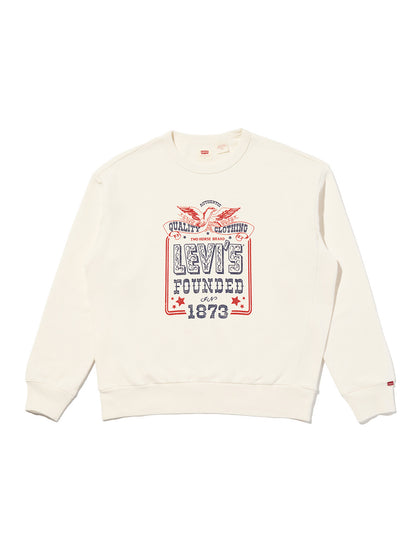 グラフィック クルーネックスウェットシャツ