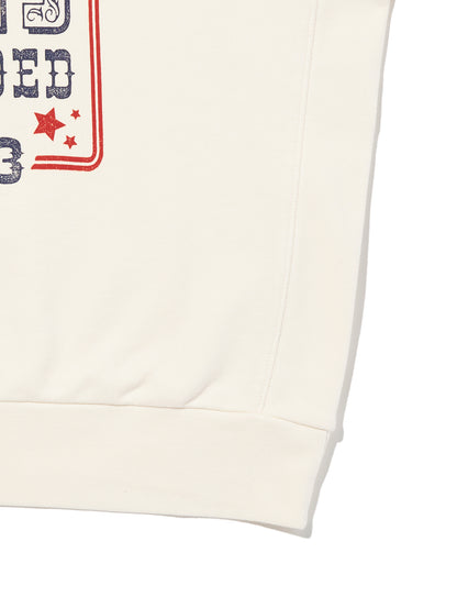 グラフィック クルーネックスウェットシャツ