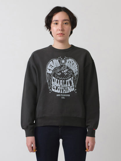 グラフィック クルーネックスウェットシャツ