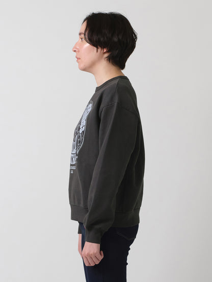 グラフィック クルーネックスウェットシャツ