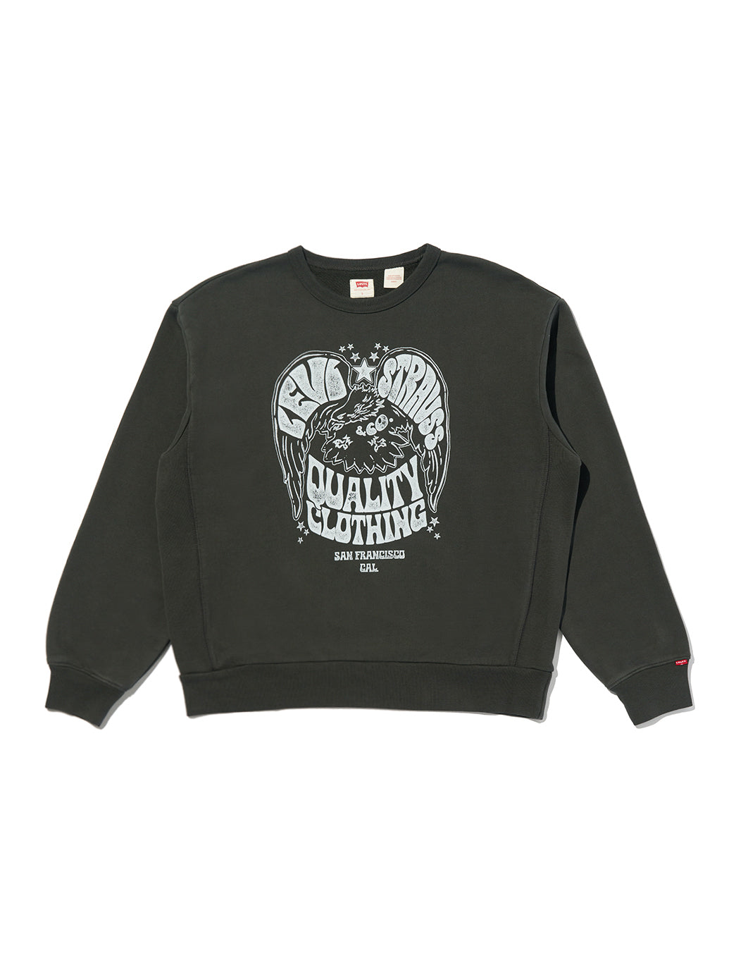 グラフィック クルーネックスウェットシャツ