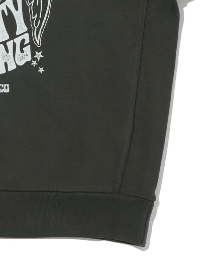 グラフィック クルーネックスウェットシャツ