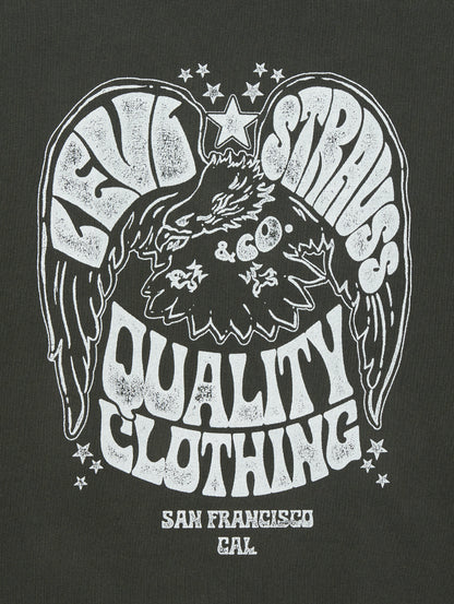 グラフィック クルーネックスウェットシャツ