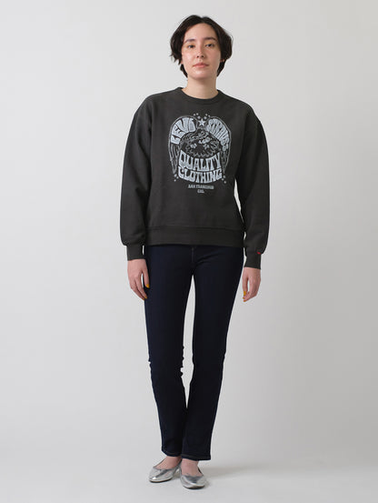 グラフィック クルーネックスウェットシャツ