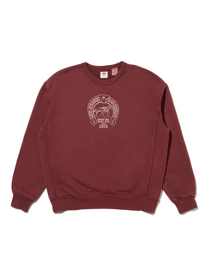 グラフィック クルーネックスウェットシャツ