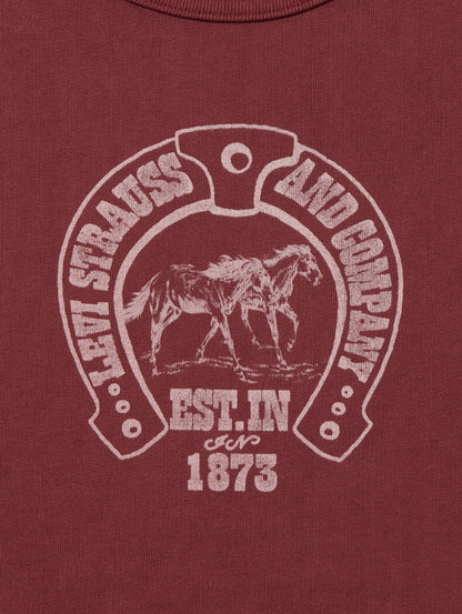 グラフィック クルーネックスウェットシャツ