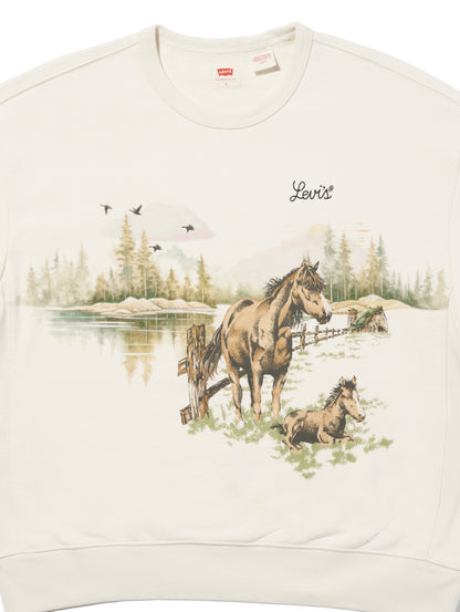 グラフィック ヘリテージ クルーネックスウェットシャツ