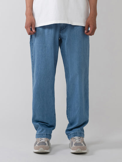 XX CHINO ルーズ ストレート パンツ ミディアムインディゴ