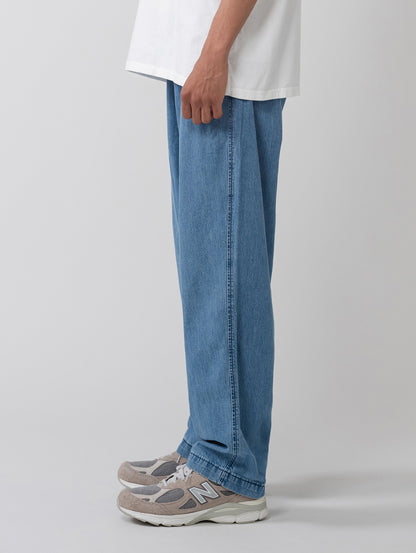 XX CHINO ルーズ ストレート パンツ ミディアムインディゴ